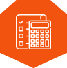 Calculator and checklist icon