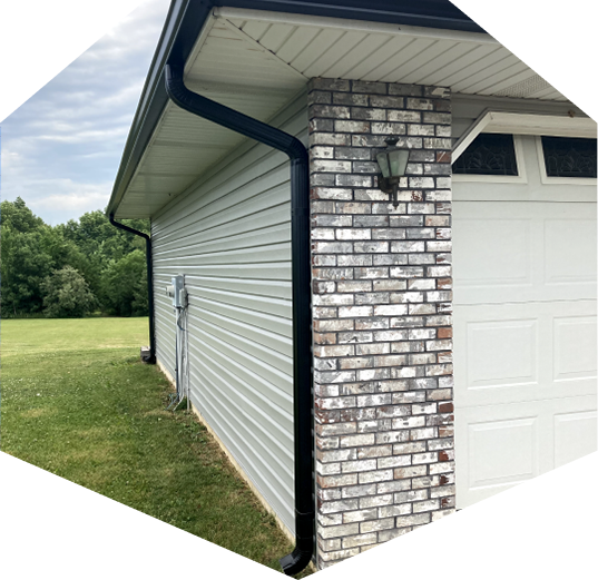 Gutter installation from Resolve Roofing
