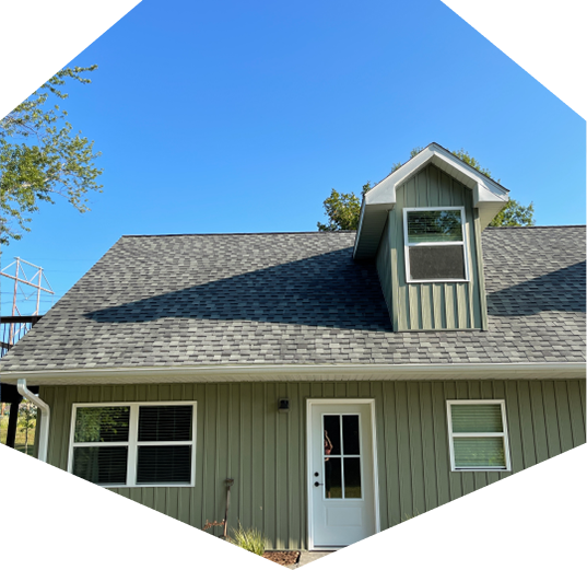 Gutters and siding installed by Resolve Roofing